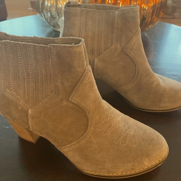 Franco Fortini Shoes - Franco Fortini Ankle Booties - Chesney Size 9 1/2 Tan/Taupe